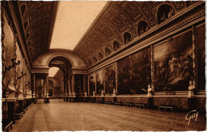 Carte postale ancienne Versailles et ses Merveilles - Le Chateau - Galerie des Batailles à Versailles