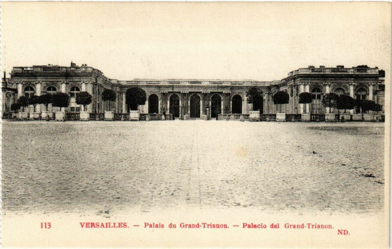 Carte postale ancienne Versailles - Palais de Grand-Trianon - Palacio del Grand-Trianon à Versailles