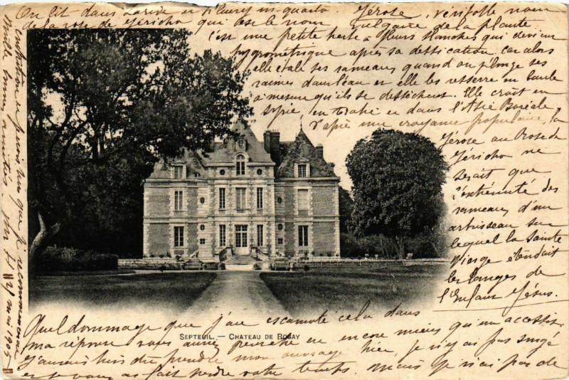 Carte postale ancienne Septeuil - Chateau de Ronay à Septeuil