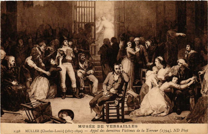 Carte postale ancienne Musée de Versailles Muller (Charles-Louis) (1817-1892) Appel... à Versailles
