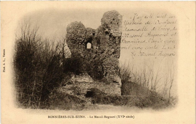 Carte postale ancienne Bonnieres-sur-Seine - Le Mesnil-Regard (Xvi siecle) à Bonnières-sur-Seine