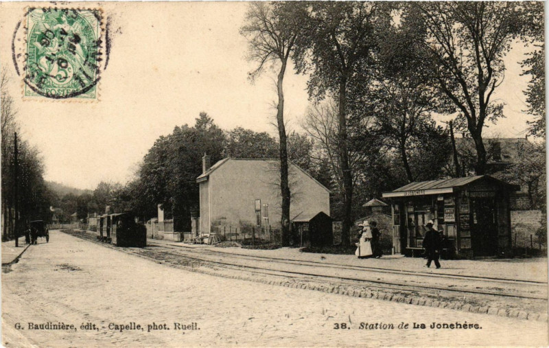 Carte postale ancienne Station de Le Jonchere