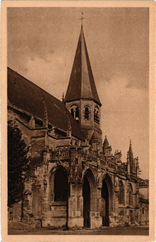 Carte postale ancienne Poissy - L'Eglise à Poissy