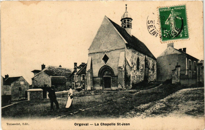 Carte postale ancienne Orgeval - La Chapelle St-Jean à Orgeval
