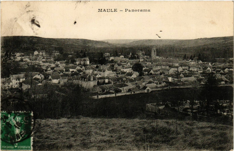 Carte postale ancienne Maule - Panorama à Maule