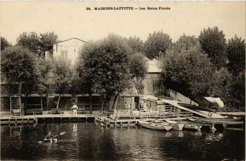 Carte postale ancienne Maisons-Laffitte --les-Bains Proids à Maisons-Laffitte