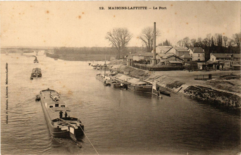 Carte postale ancienne Maisons-Laffitte - Le Port à Maisons-Laffitte