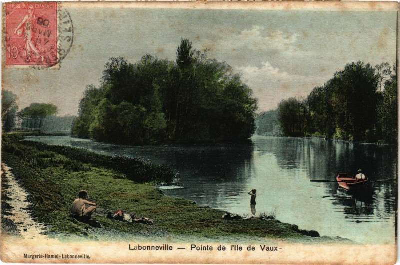 Carte postale ancienne Labonneville - Pointe de l'Ile de Vaux