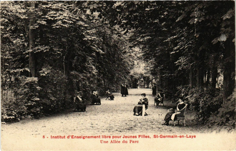 Carte postale ancienne Institut d'Enseignement libre pour Jeunes Filles Saint-Germain-en...