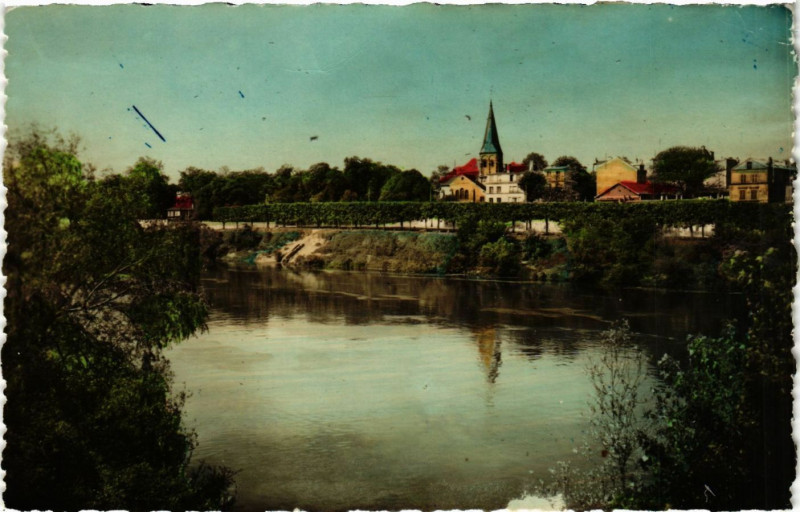 Carte postale ancienne Chatou - Vue générale à Chatou