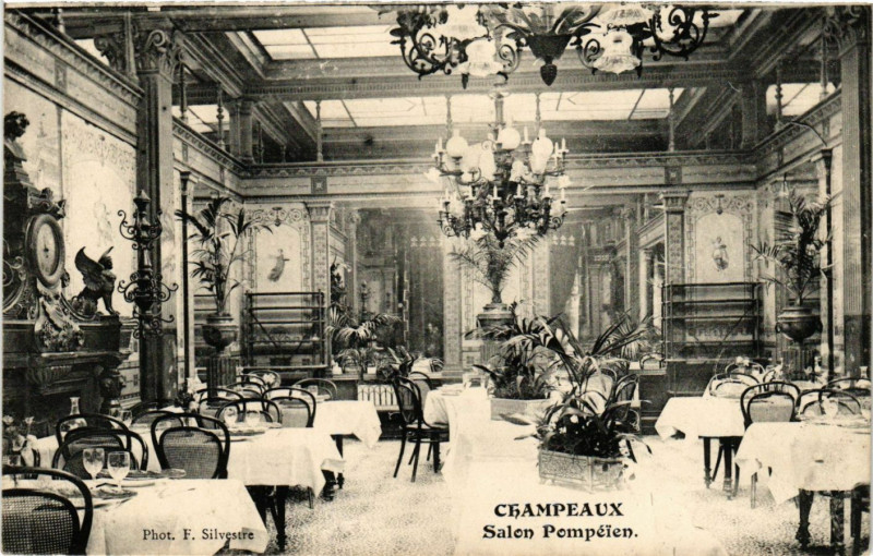 Carte postale ancienne Champeaux - Salon Pompelen