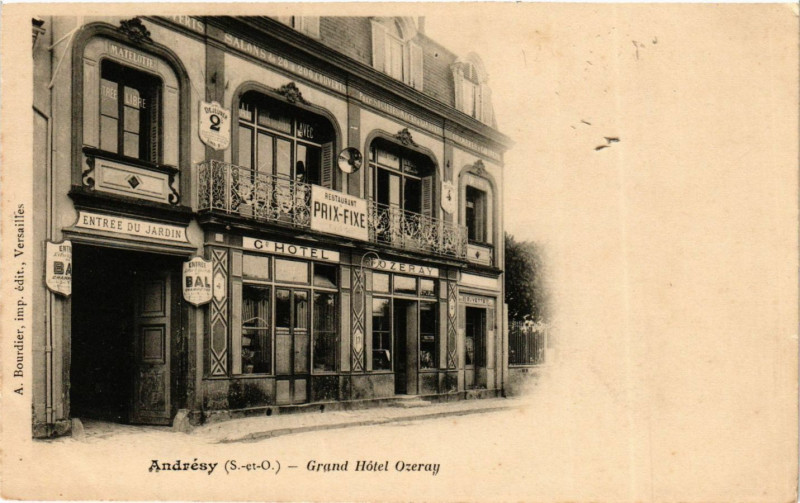 Carte postale ancienne Andresy - Grand Hotel Ozeray à Andrésy
