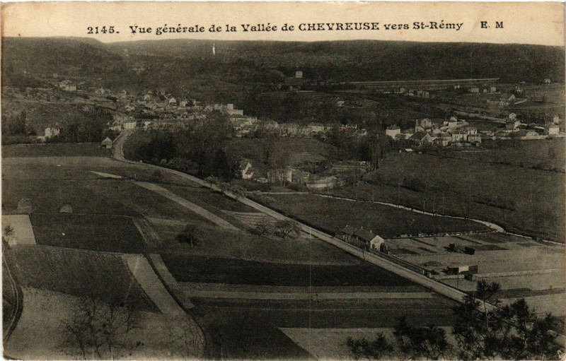 Carte postale ancienne Vue générale de la Vallée de Chevreuse vers St-Remy à Chevreuse