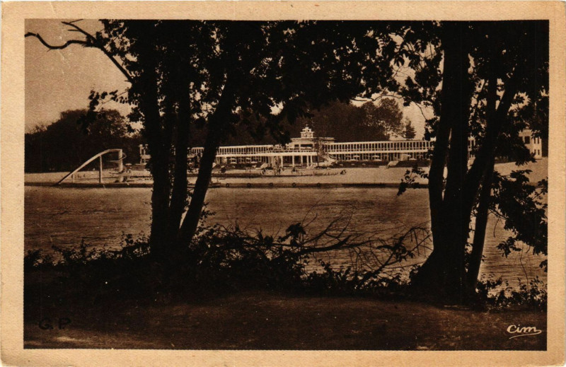 Carte postale ancienne Villennes - La Plage