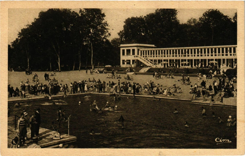 Carte postale ancienne Villennes - La Plage