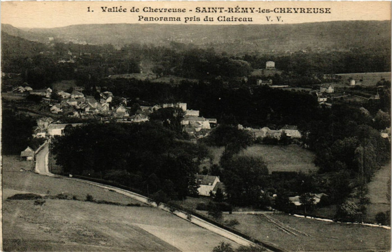 Carte postale ancienne Vallée de Chevreuse - St-Remy-les-Chevreuse - Panorama pris à Chevreuse