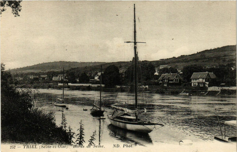 Carte postale ancienne Triel - Bords de Seine