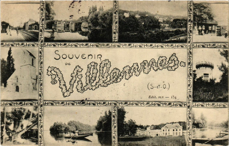 Carte postale ancienne Suvenir de Villennes