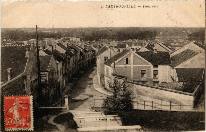 Carte postale ancienne Sartrouville - Panorama à Sartrouville
