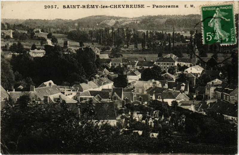 Carte postale ancienne St-Remy-les-Chevreuse - Panorama à Chevreuse