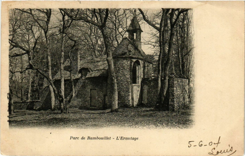 Carte postale ancienne Parc de Rambouillet - L'Ermitage à Rambouillet