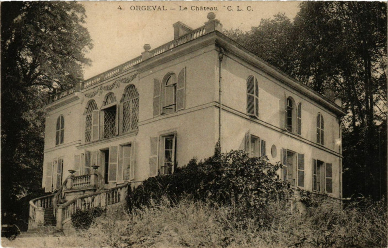 Carte postale ancienne Orgeval - Le Chateau à Orgeval