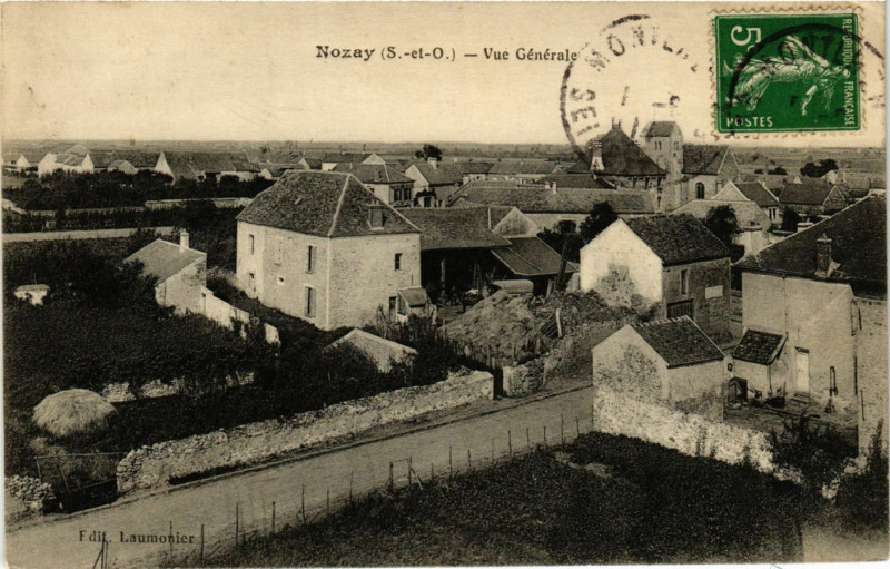 Carte postale ancienne Nozay - Vue générale