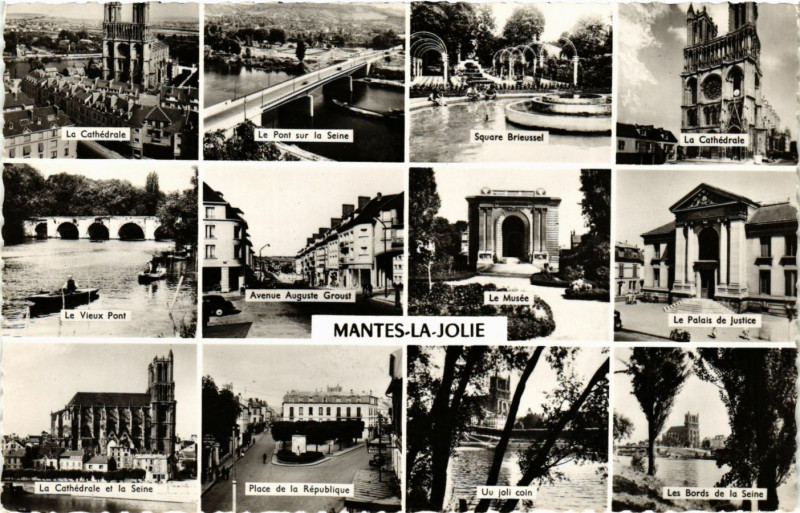 Carte postale ancienne Mantes-la-Jolie à Mantes-la-Jolie
