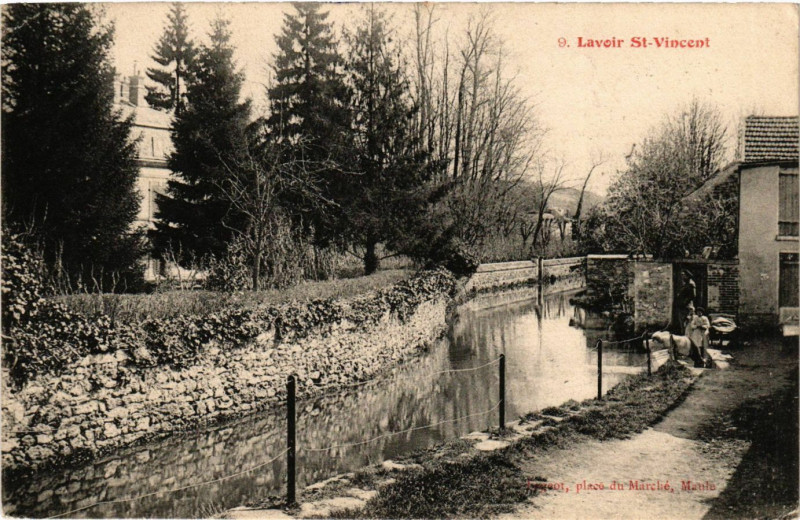 Carte postale ancienne Lavoir Saint-Vincent
