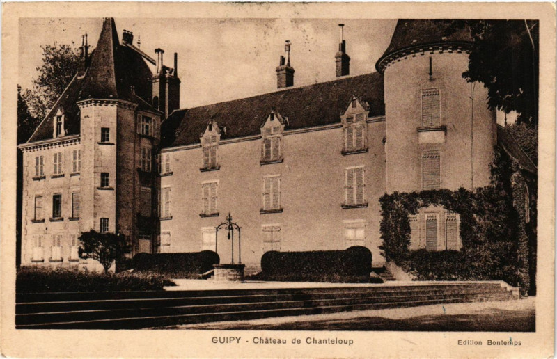 Carte postale ancienne Guipy - Chateau de Chanteloup
