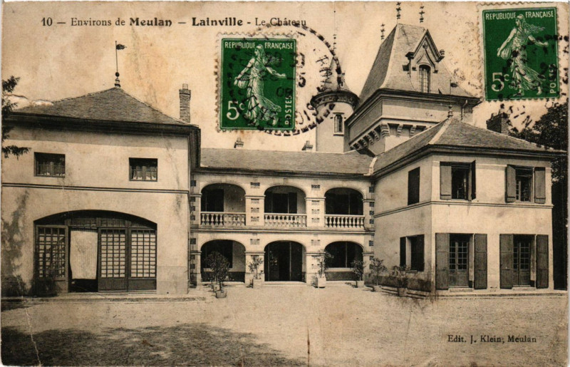 Carte postale ancienne Env. de Meulan - Lainville - Le Chateau