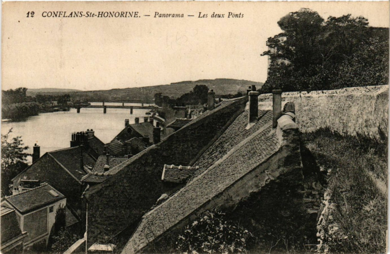 Carte postale ancienne Conflans -Ste - Honorine