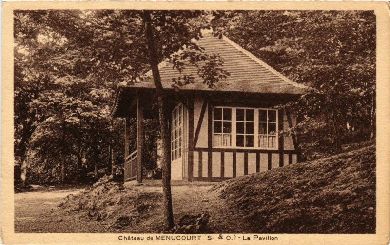 Carte postale ancienne Chateau de Menucourt - Le Pavillon