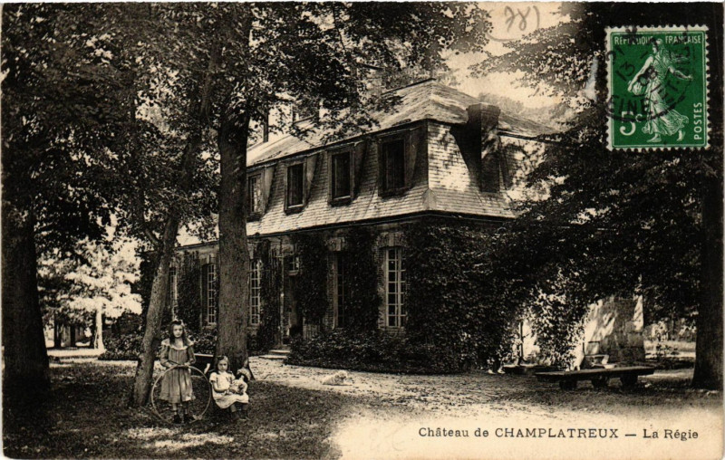 Carte postale ancienne Chateau de Champlatreux - La Regie