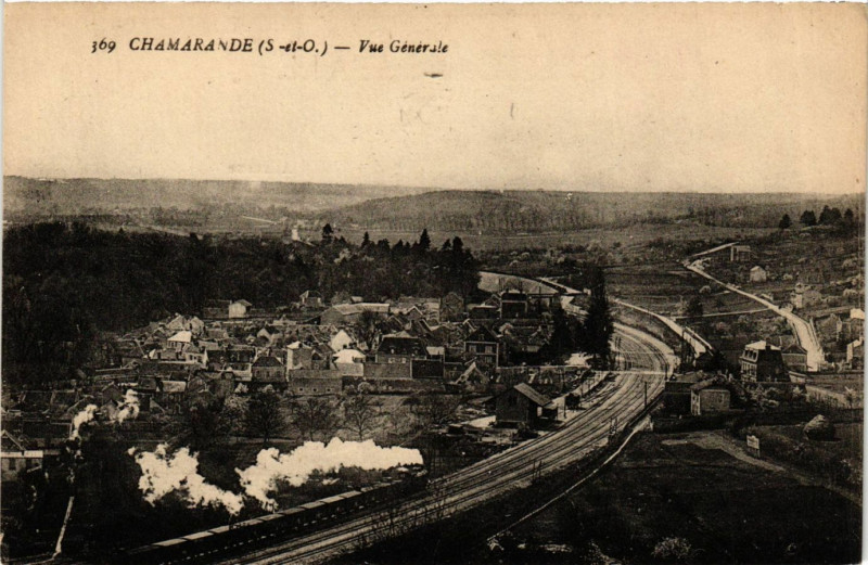 Carte postale ancienne Chamarande - Vue générale