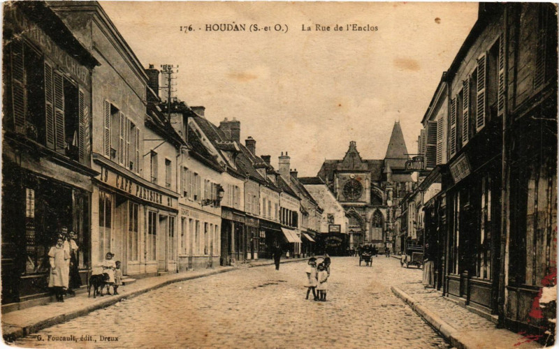 Carte postale ancienne Boudan - La Rue de l'Enclos
