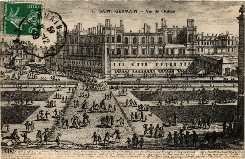 Carte postale ancienne Saint-Germain - Vue du Chateau