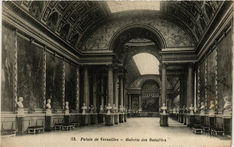 Carte postale ancienne Palais de Versailles - Galerie des Batailles à Versailles