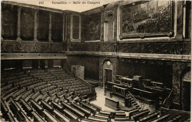Carte postale ancienne Versailles - Salle du Congres à Versailles