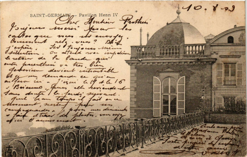 Carte postale ancienne Saint-Germain - Pavillon Heni Iv