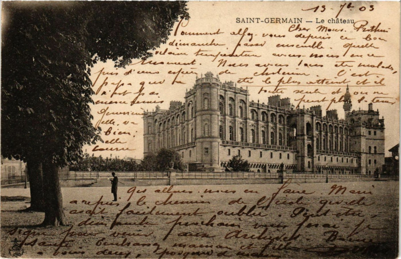 Carte postale ancienne Saint-Germain - Le chateau