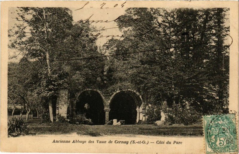 Carte postale ancienne Ancienne Abbaye des Vaux de Cernay - Cote du Parc