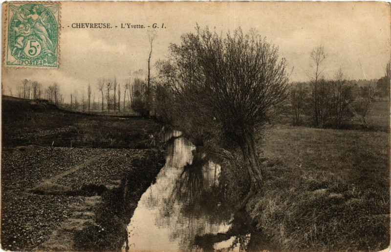 Carte postale ancienne Chevreuse - L'Yvette à Chevreuse