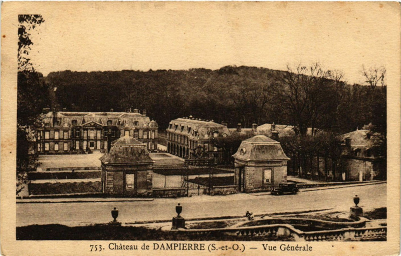Carte postale ancienne Chateau de Dampierre - Vue générale