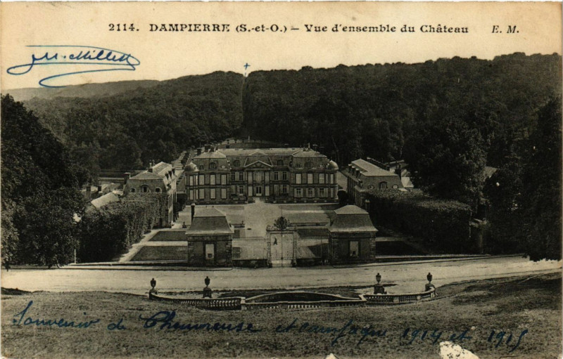 Carte postale ancienne Dampierre - Vue d'ensemble du Chateau