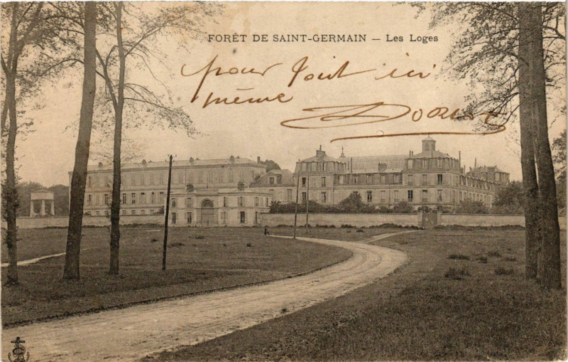 Carte postale ancienne Foret de Saint-Germain - Les Loges