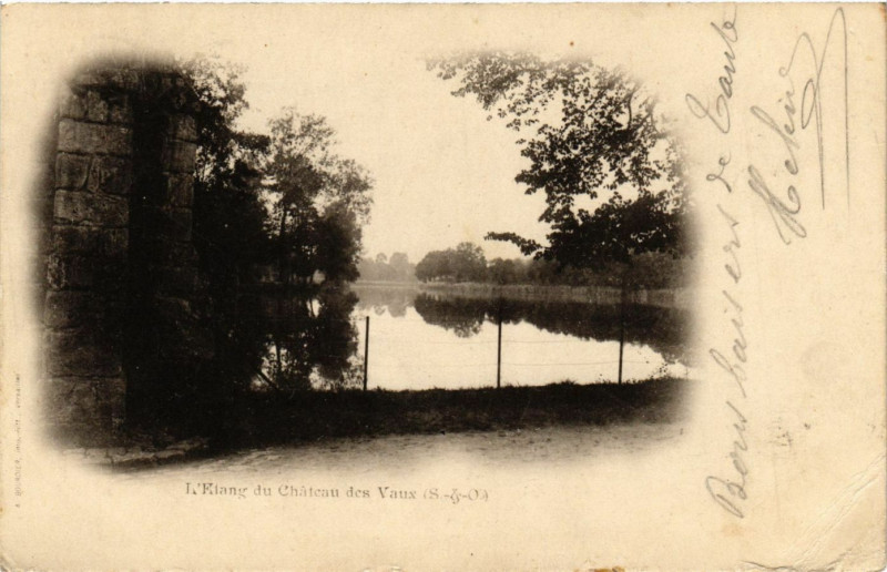 Carte postale ancienne L'Etang du Chateau des Vaux