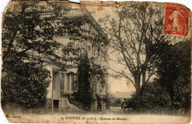 Carte postale ancienne Le Moutier - Chateau du Moutier