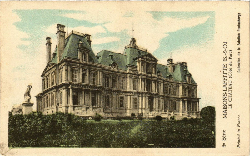 Carte postale ancienne Maisons-Laffitte - Le Chateau (Cote du Parc) à Maisons-Laffitte
