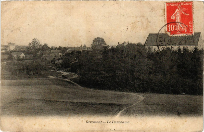 Carte postale ancienne Orcemont - Le Panorama à Orcemont
